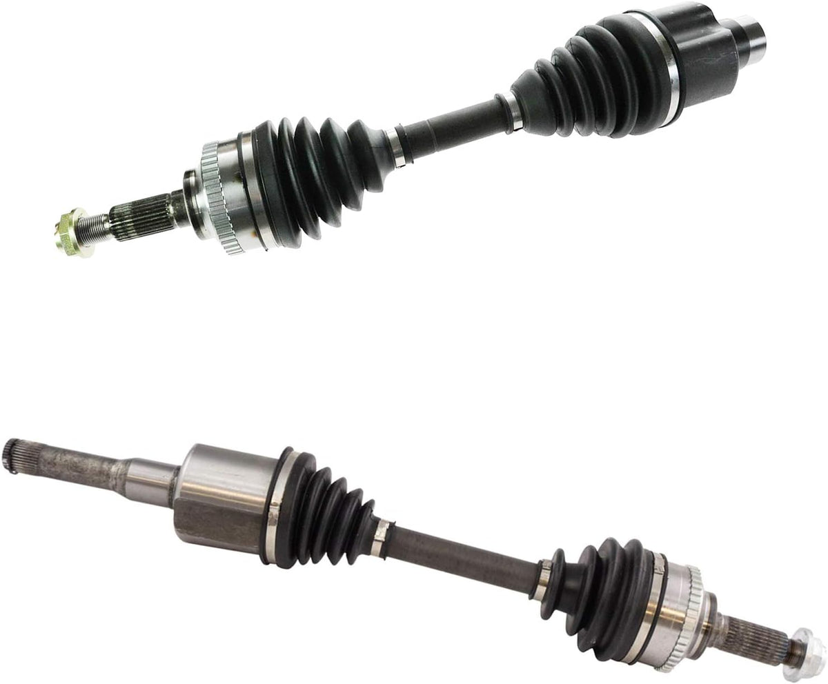 TRQ Front 2 Piece CV Axle Shaft Assembly Set