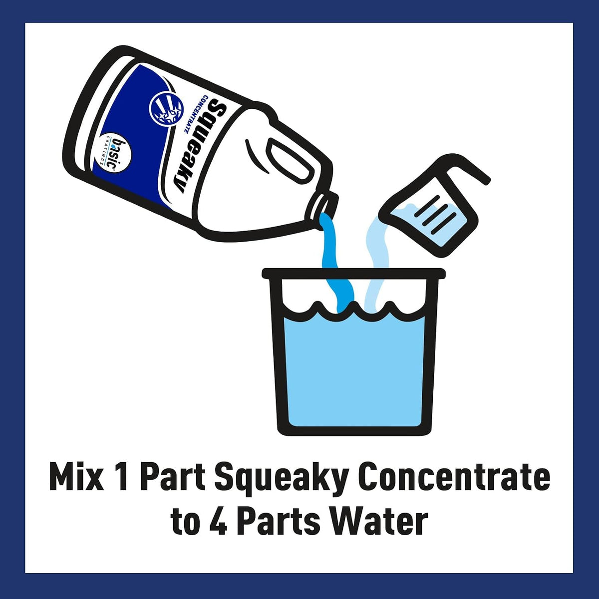 Squeaky Hardwood Laminate Floor Cleaner Concentrate, 1 gal