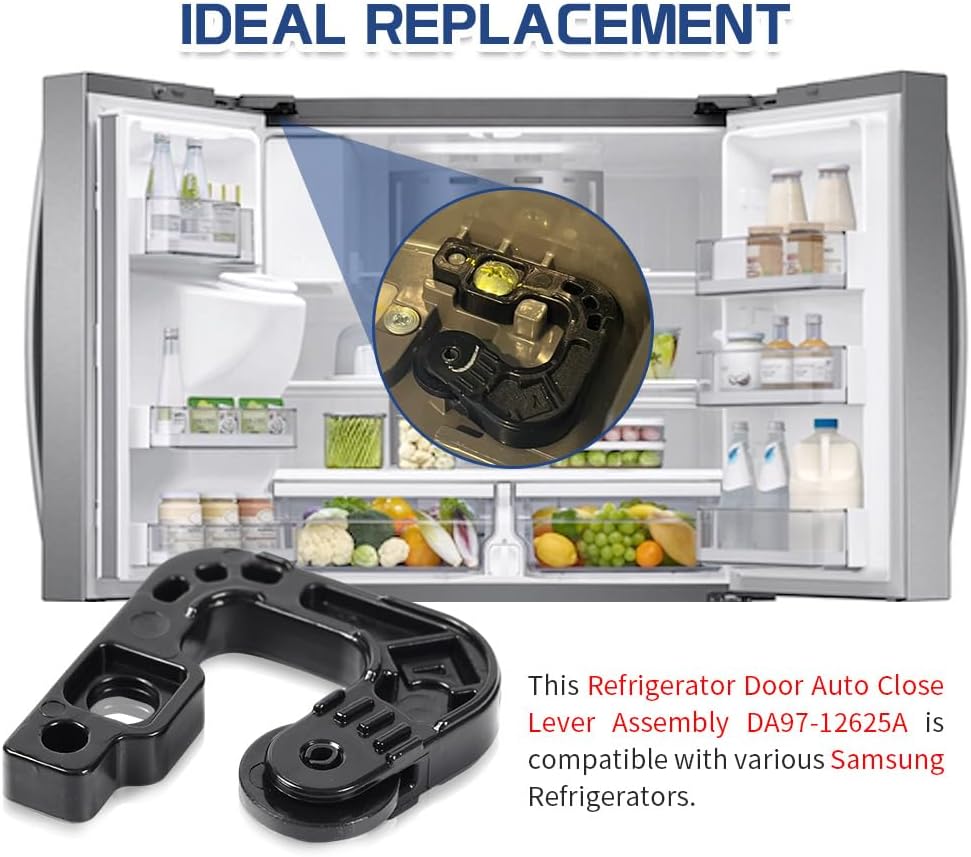 Upgraded DA97-12625A Refrigerator Auto Close Lever Assembly fit for Samsung