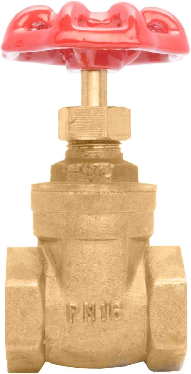 3/4" Brass Gate Valve - 200WOG, FxF NPT