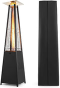 45000 BTU Pyramid Patio Heater with Wheels & Zippered Cover