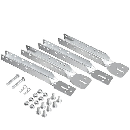 2 Pack Garage Door Opener Reinforcement Bracket, Adjustable to 18", 21" or 24", Galvanized Steel