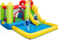 Inflatable Water Slide, 12 x9FT Kids Water Park Jump Castle Wet Dry with Splash Pool, Water Slides Inflatables for