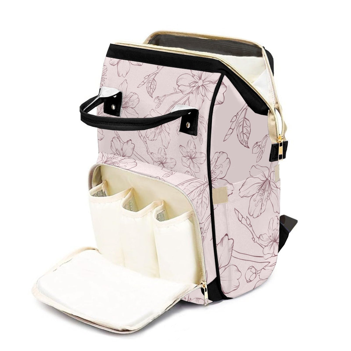 Custom Diaper Bag with Name Personalized Mommy Backpack
