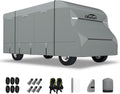 Class C RV Cover 23' ~ 26', 7 Layers Top Motorhome Cover, Heavy Duty Anti-UV Camper Cover Windproof Ripstop Class C