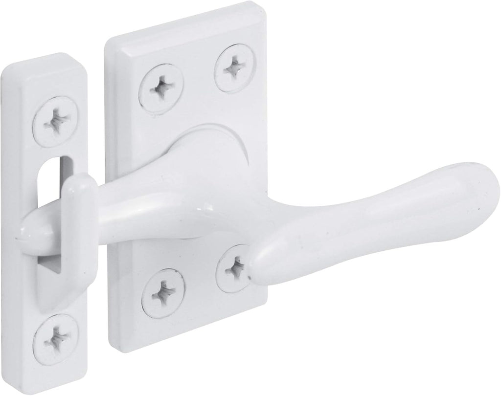 U 9936 Diecast with White Finish, Casement Window Sash Lock (Single Pack)