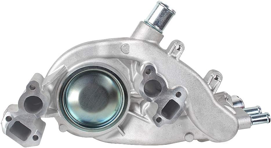 IRONTREE AW6009 Water Pump Kit with Metal Gasket & Thermostat for 07-20 Chevy Silverado 1500 Tahoe Avalanche Suburban, 07-17 GMC Sierra 1500 Yukon XL Savana, Cadillac Escalade, Hummer, 4.8L 5.3L 6.0L