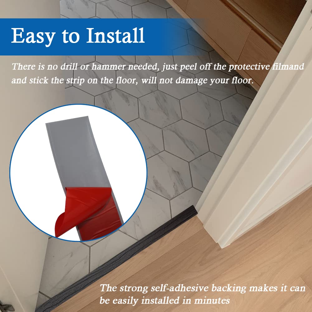 Vinyl Floor Transition Strip Self Adhesive Threshold Strip 2" W