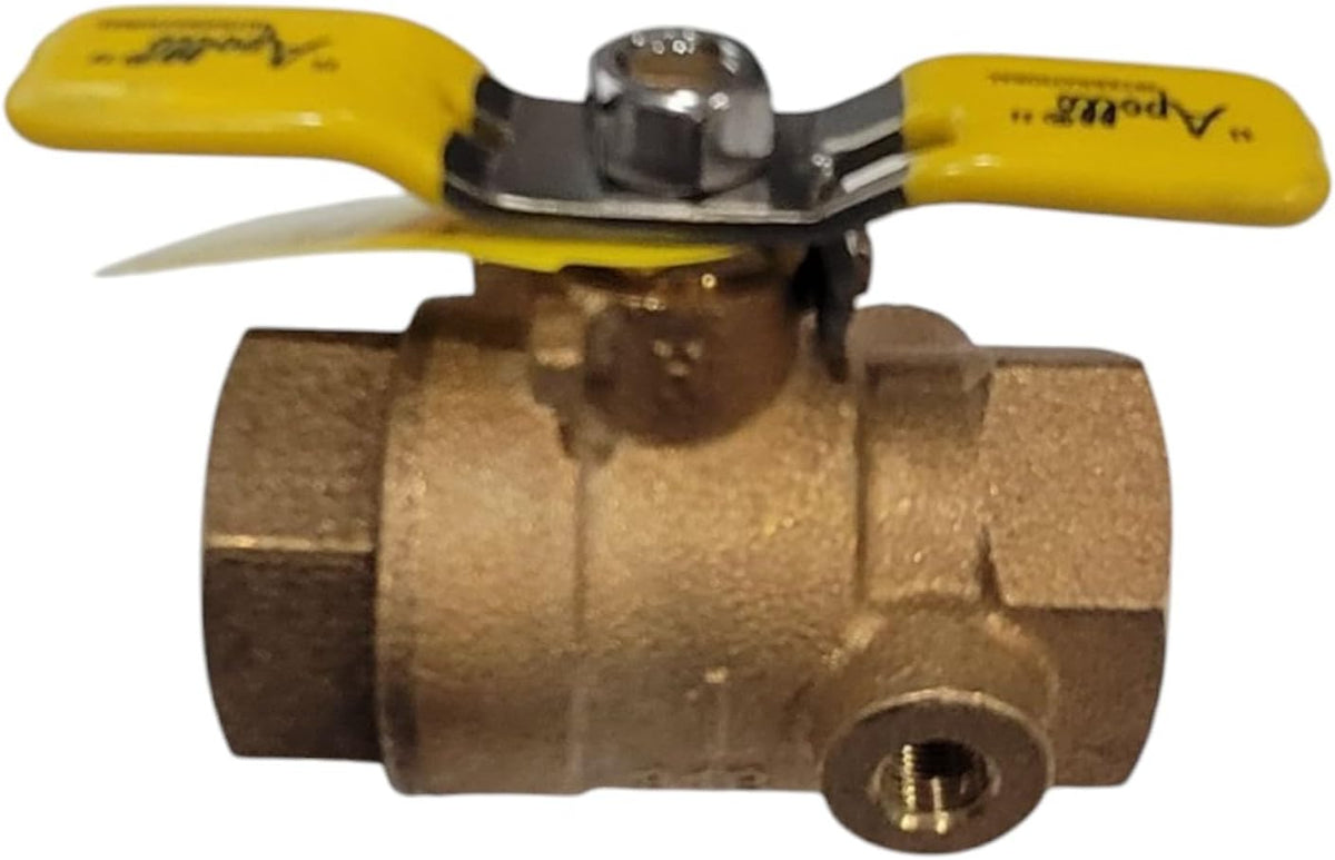 1-inch Ball Valve, Brass Tapped, for PVB4A 91B-105 Pressure Vacuum Breaker for Apollo Combraco