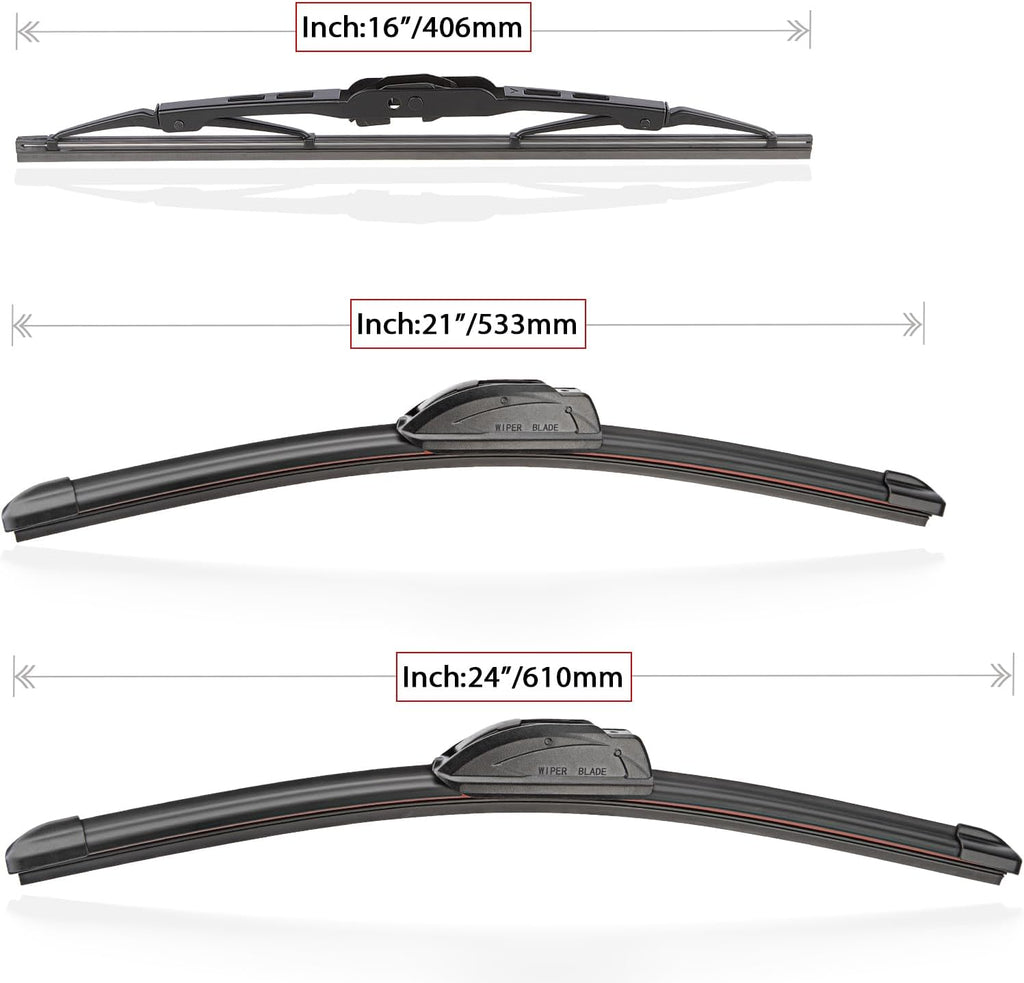 Windshield Wiper Blades Replacement for 1999-2004 Honda Odyssey / 1999-2003 Lexus RX300 Original Factory Quality