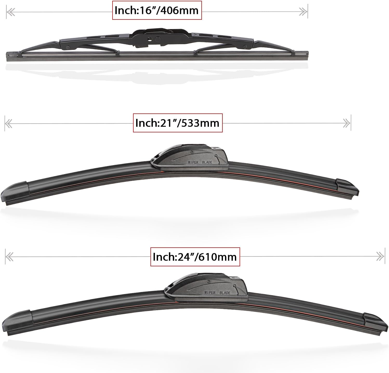 Windshield Wiper Blades Replacement for 1999-2004 Honda Odyssey / 1999-2003 Lexus RX300 Original Factory Quality