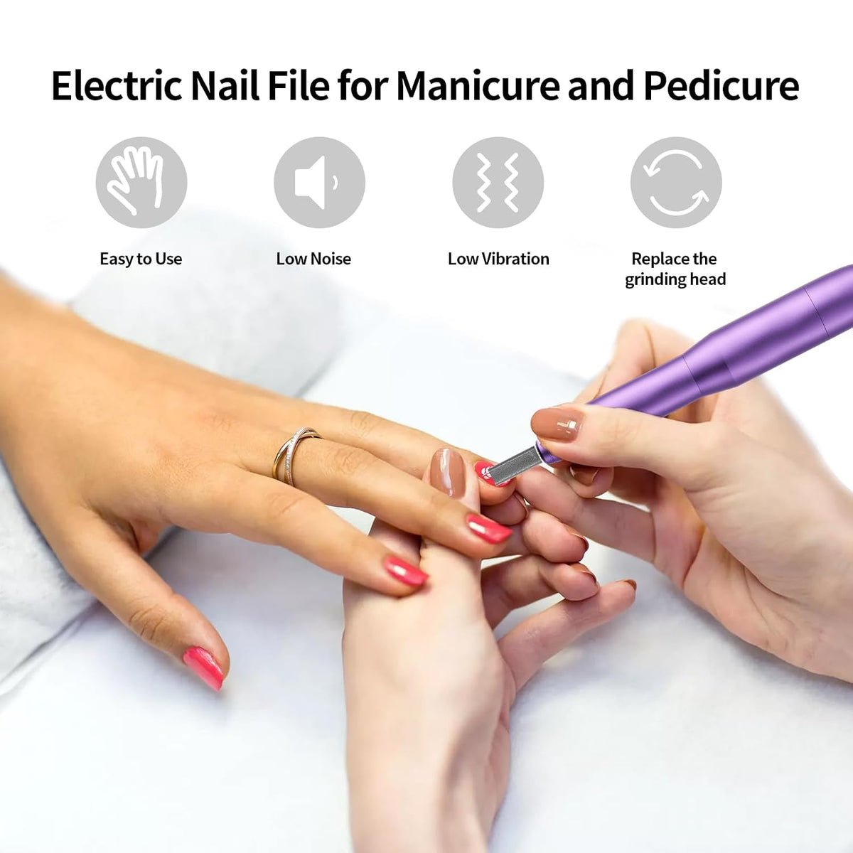Professional Electric Nail Drill Kit - Variable Speed Control for Acrylic & Gel Nails, Manicure & Pedicure | Includes