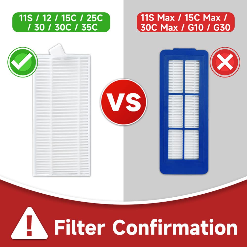 Replacement Parts Compatible for Eufy 11S, 25C, 30C, NOT for Max/G/L Series