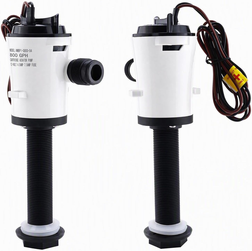 NovelBee 12V 800GPH Livewell Pump for Boat,Bait Tank Aerator Pump