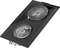 Upgraded JEA7000ADBA Coil Element Cartridge Compatible with Jenn Air Cooktop Replacement Parts Range Stove Cartridge For Whirlpool Electric Burner Cartridge JEA7000ADB With Drip Pans