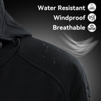 Men's Heated Jacket with 7.4V Battery Pack, 12 Heating Zones, Dual Control Soft Shell Heating Jacket Coat with Hood