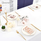 10 Pack White Tablecloths for 8 Foot Rectangle Tables 60 x 126 Inch - 8ft Rectangular Bulk Polyester Fabric Washable