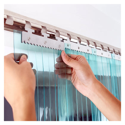 PVC Refrigeration Strip Curtain Door Strips, 2mm Blue Door Curtains Drapes for Coldroom, Warehouse, Catering