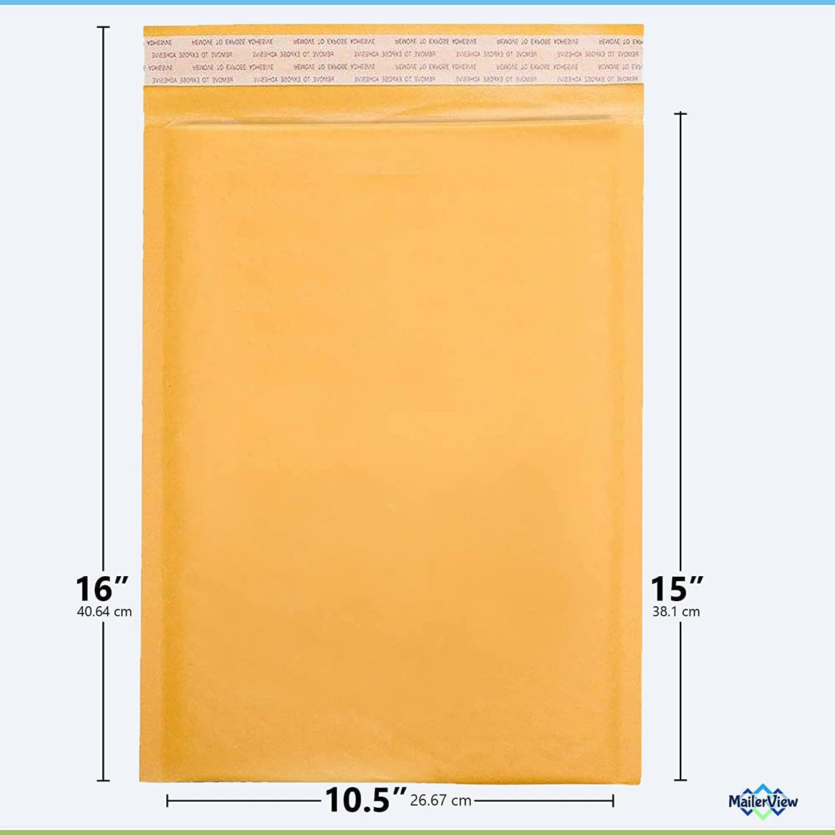 Kraft Bubble Mailers 10.5x16, Self Seal Padded Envelopes #5, 100 Pack Bulk