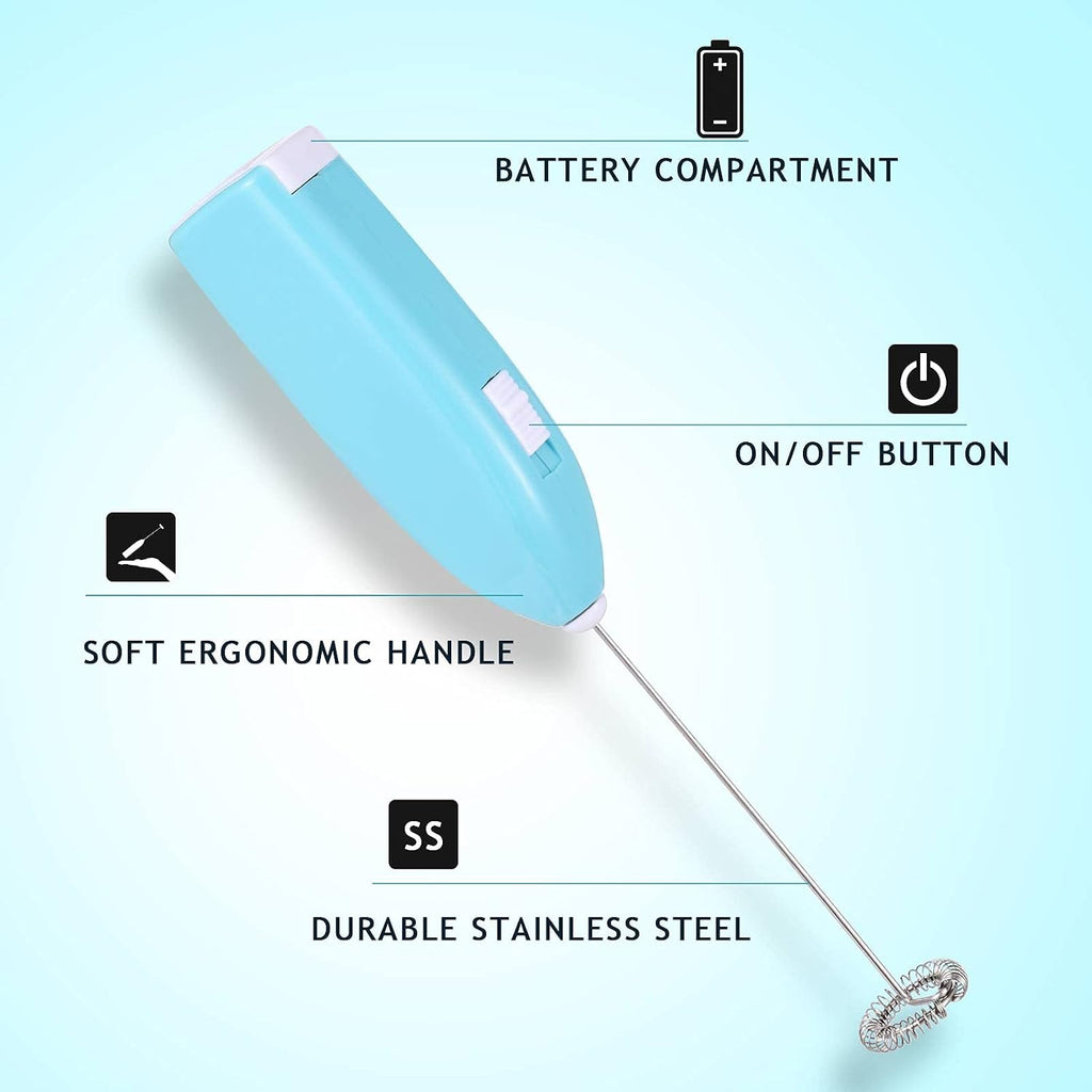 3 Pieces Epoxy Resin Stirrer Mixing Stick, Pink, Blue, Black | Battery Operated, Handheld, Stainless Steel Head