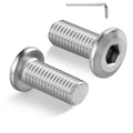 5/16-18 Bolt, 30Pcs 5/16-18 x 3/4" Flat Head Hex Socket Cap Screws, 304 Stainless Steel 18-8 Furniture Bolts, Full Thread (with Hex Spanner)