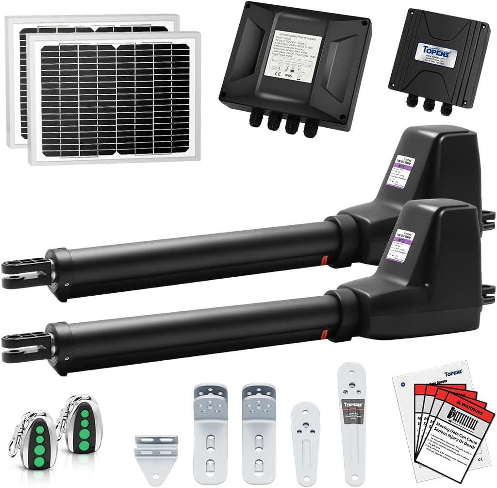 AT12132S Solar Dual Swing Gate Opener Heavy Duty