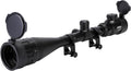 6-24x50 AO Rifle Scope with Dual 1" Scope Mount Rings for 20mm Picatinny Rail, Hunting Rifle Scope Rangefinder Mil