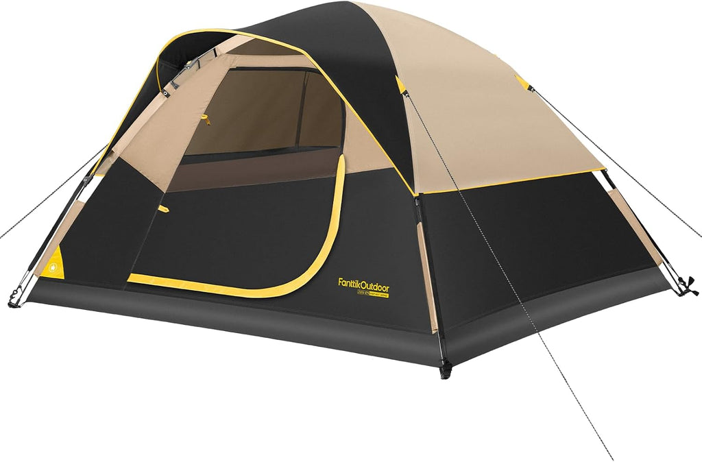 Zeta C2/3/4 Camping Tent, 2/3/4 Person Instant Dome Tent, Easy Setup in 60s, Portable Waterproof Cabin Tent with