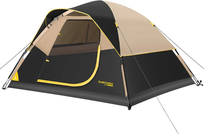 Zeta C2/3/4 Camping Tent, 2/3/4 Person Instant Dome Tent, Easy Setup in 60s, Portable Waterproof Cabin Tent with