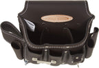 Electrician Tool Pouch, 12 Pocket, 1 Pack, Brown