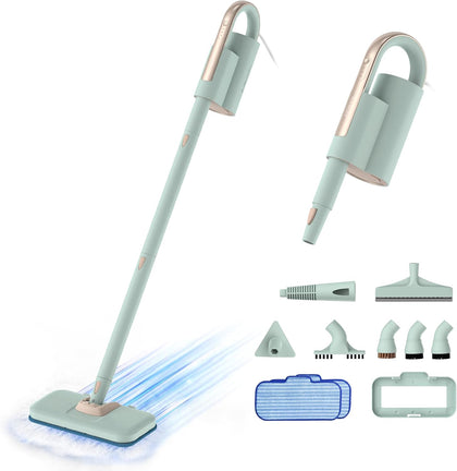 Steam Mop & Detachable Handheld Cleaner, 1200W Floor Steamer | 3 Adjustable Levels for Carpet Laminate Hardwood