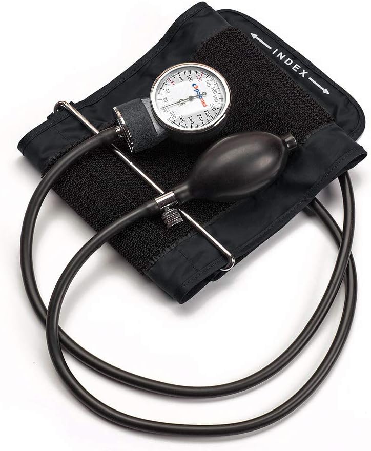 Aneroid Sphygmomanometer – Manual Blood Pressure Cuff with Universal Cuff 8.7-16.5" and D-Ring – Carrying Case in the