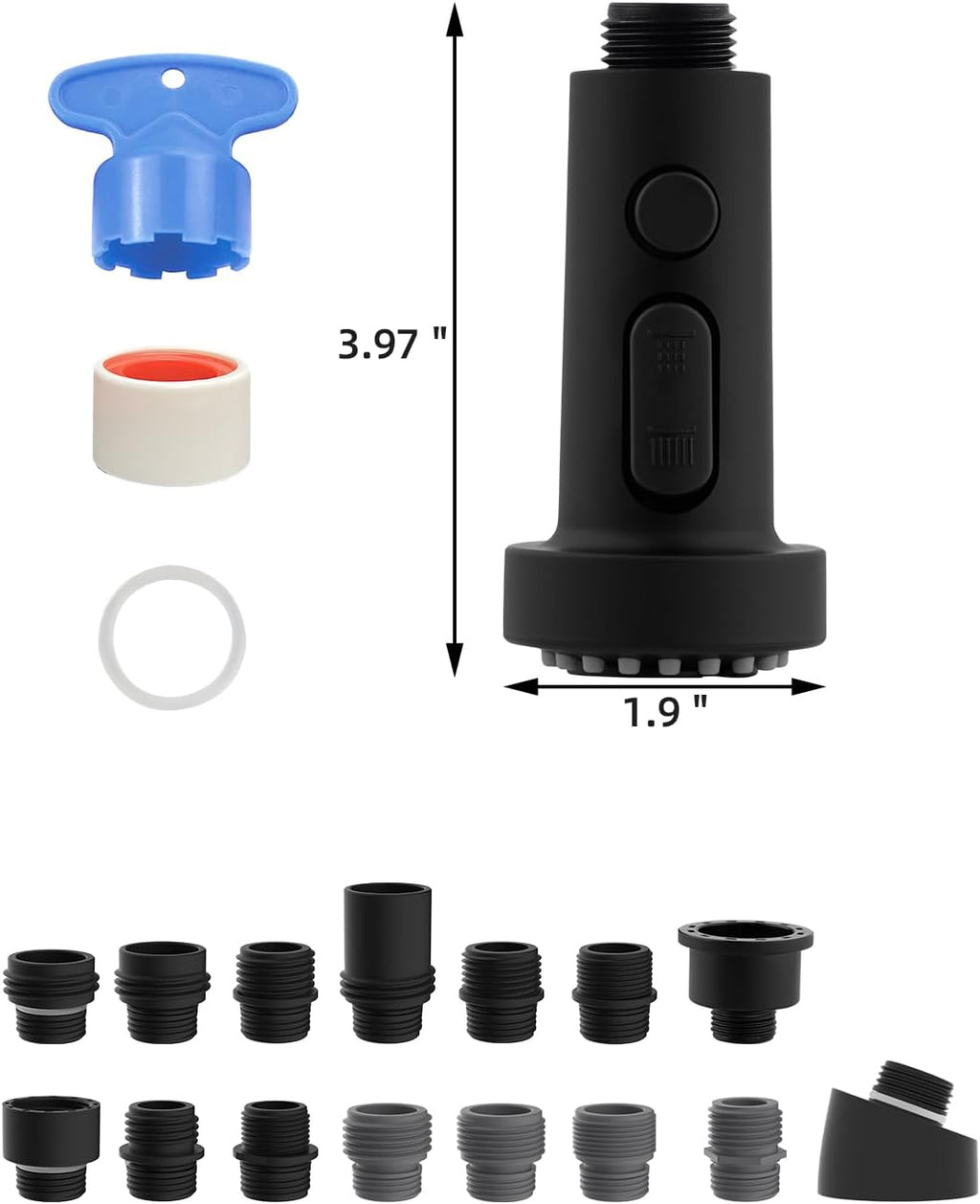 NSF/ANSI/CAN 61 & 372 Certified Kitchen Faucet Head Replacement