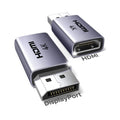 4K DisplayPort to HDMI Unidirectional Adapter, 2-Pack | DP 1.2 to HDMI 1.4, Male to Female Converter, Support 3D HDR
