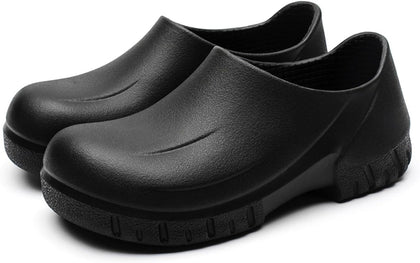 Unisex Non Slip Work Clogs - Slip, Water & Oil Resistant Shoes for Kitchen Chef Nursing Gardening Professionals