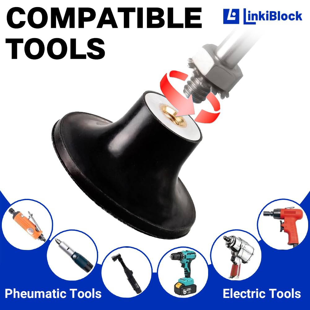 50Pcs 2 inch R-Type Quick Change Zirconia Surface Conditioning Sanding Discs Set 40 Grit with Adapter & Backing Pad