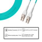 OM3 LC to LC Fiber Patch Cable Multimode 2M(7ft), 5Pack