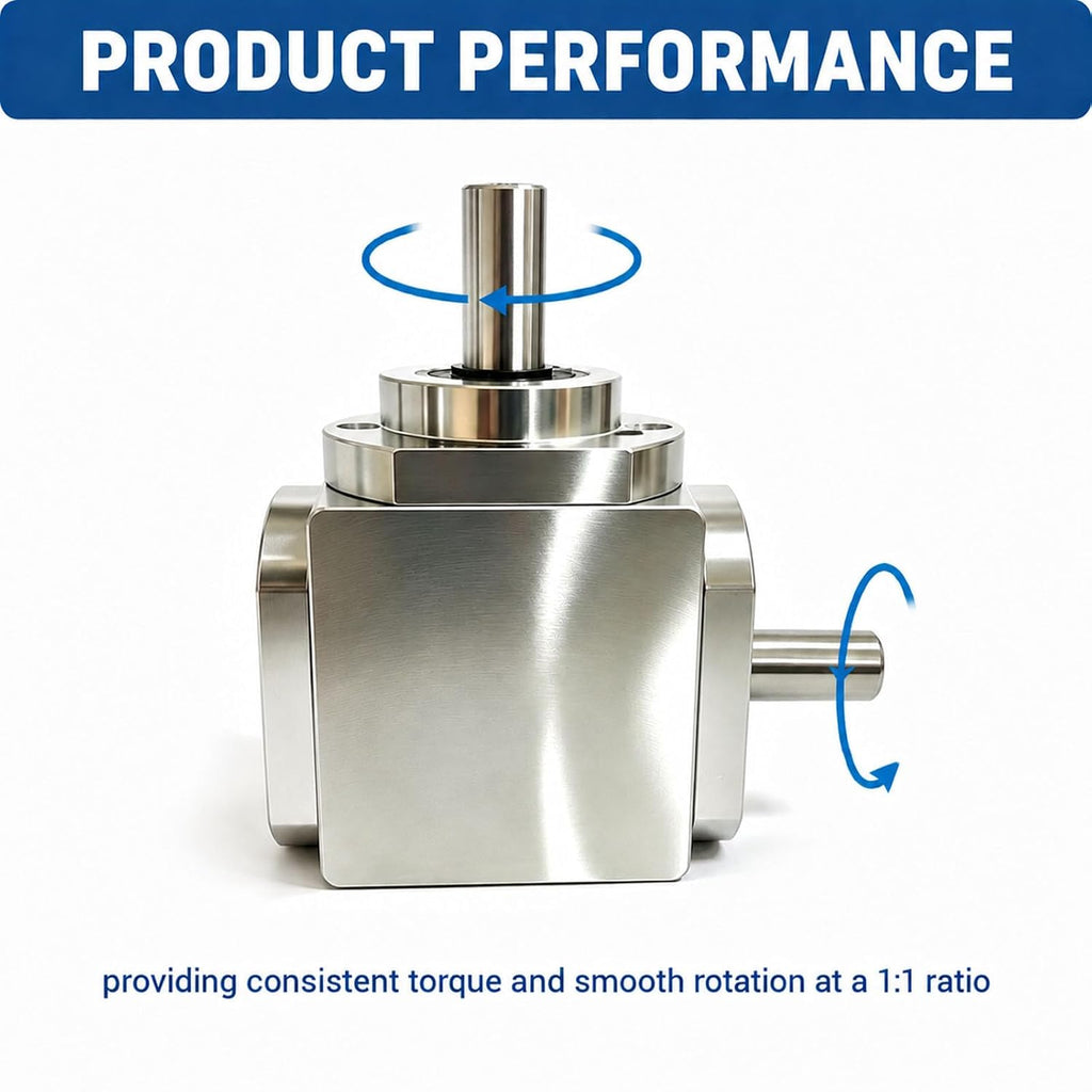 90 Degree Right Angle Gearbox 1:1 Bevel Gear Drive