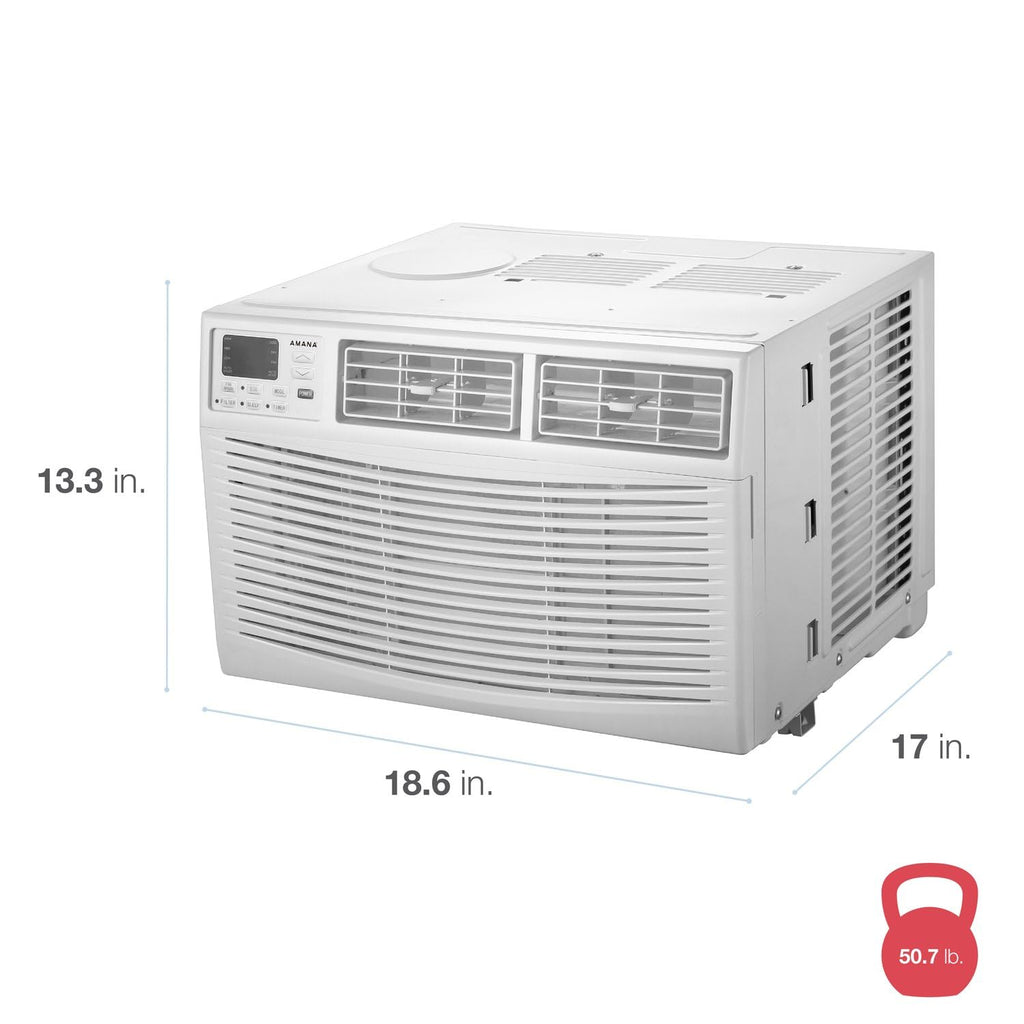 8,000 BTU Window Air Conditioner with 3 Speeds and Timer