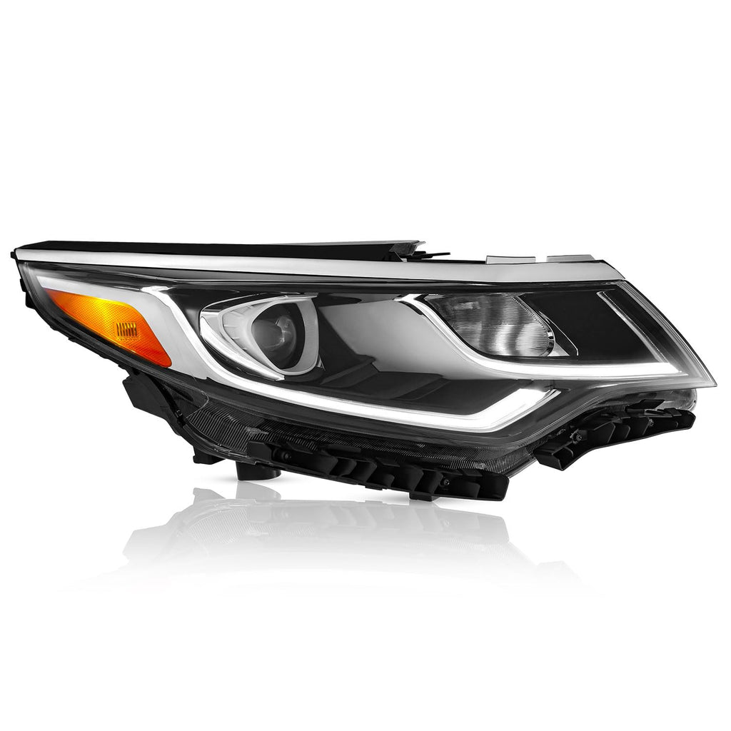 Compatible with 2019 2020 Kia Optima Headlight Replacement for 92102-D5550 with Halogen Bulbs & LED Daytime Running