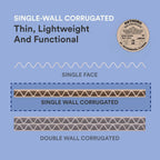 Single-Wall Corrugated Cardboard Sheets, Heavy Duty, Large Size, for Packaging, Layer Separation, Shipping, Mailing
