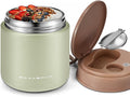 Kids Thermo Food Jar for Hot Food, 15.2 oz Vacuum Insulated Hot & Cold Lunch Container with 316 Stainless Steel