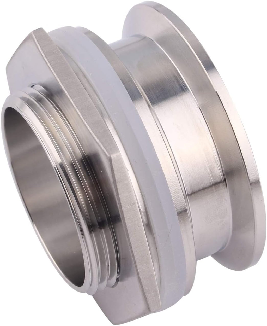 DERNORD 2" Tri Clamp Bulkhead Compression Fitting 304 Stainless Steel Weldless Homebrew Kettle Bulkhead