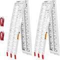ATV Ramps for Pickup Trucks 2pc, 7.5 ft Folding Aluminum Truck Ramps, Punch Plate Traction, Rubber-Tipped Fingers