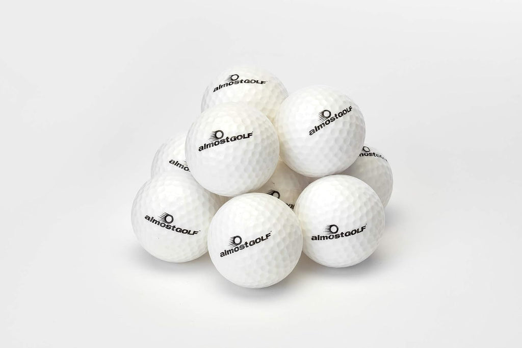 Limited Flight Practice Foam Golf Balls – Realistic Spin, Trajectory, & Accuracy Training, Pack of 10, White
