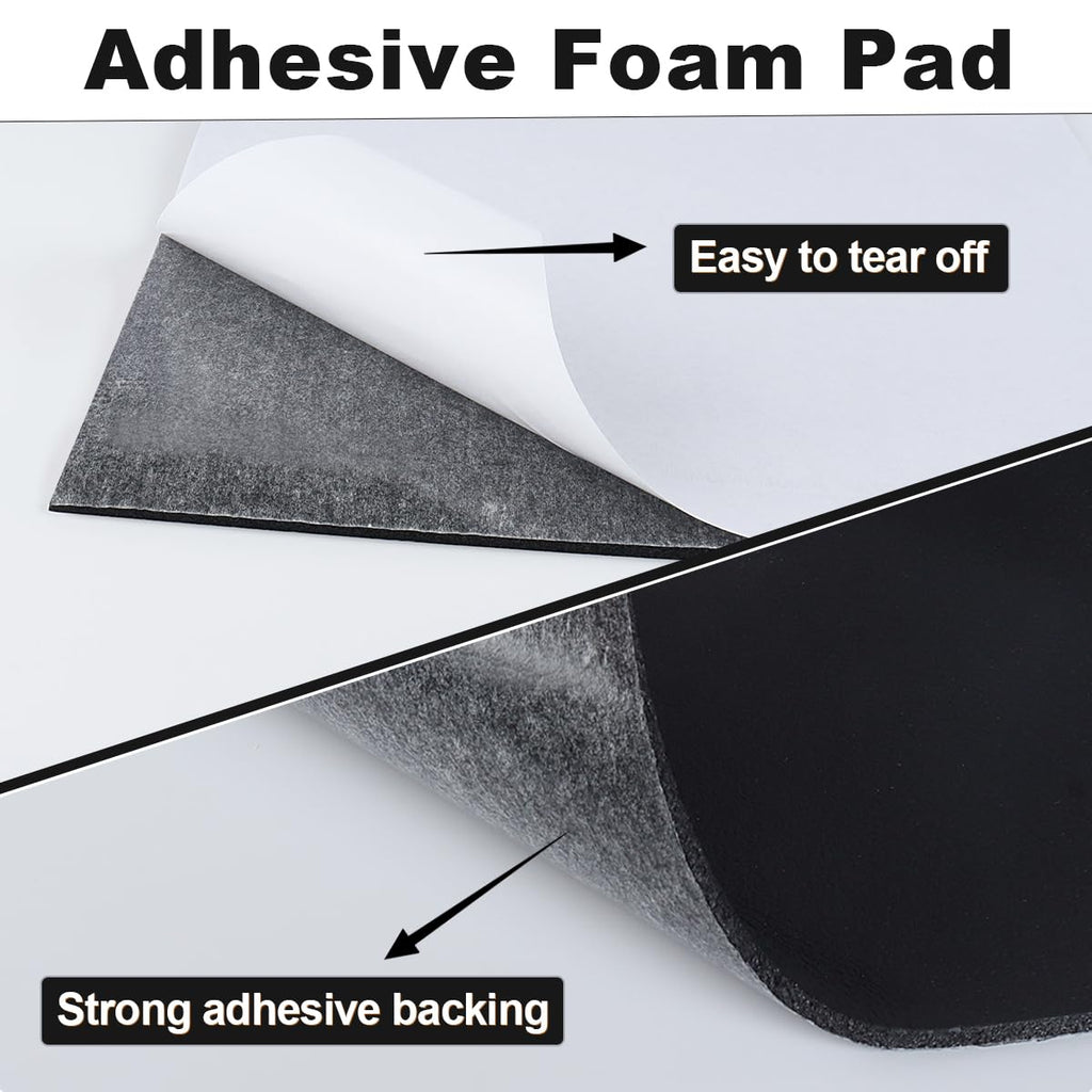 Adhesive Foam Padding Sheets - 5 Pcs 1/8" x 12" x 8" Thin Closed Cell Foam