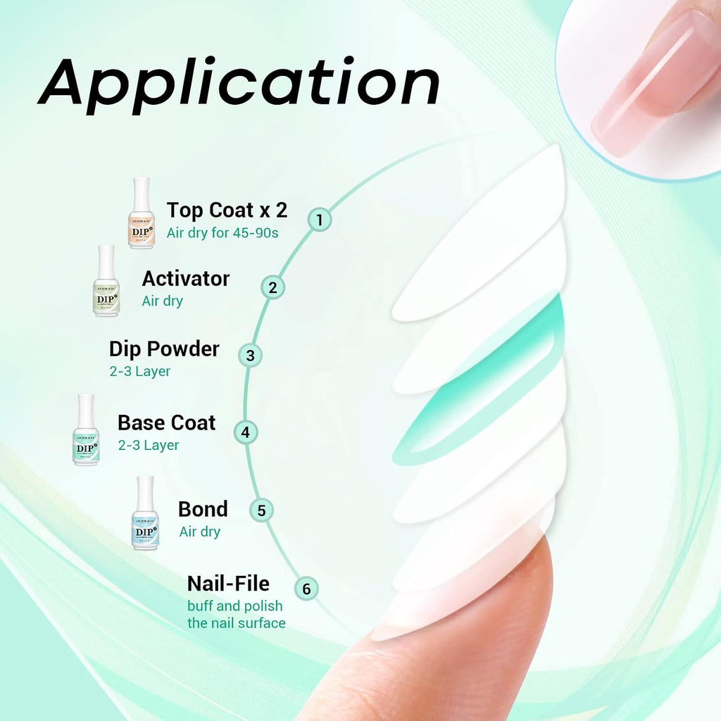 Dip Powder Base Coat 15 ml | Dip Powder Base Coat for Nail Dipping Powder Set French Nails Art Manicure Beginner DIY