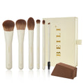 Mini Travel Makeup Brush Set, 6-Piece Face & Eye Brushes