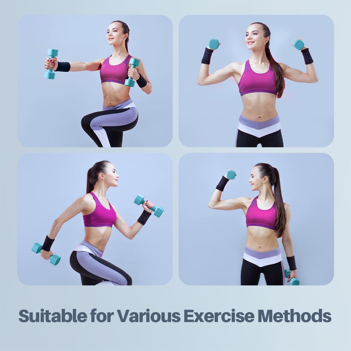 Hand Weights for Women at Home 2-5 lb Light Adjustable Dumbbells Set | Adjustable 2-5 lb(A Pair 4lb 6lb 8lb 10lb)