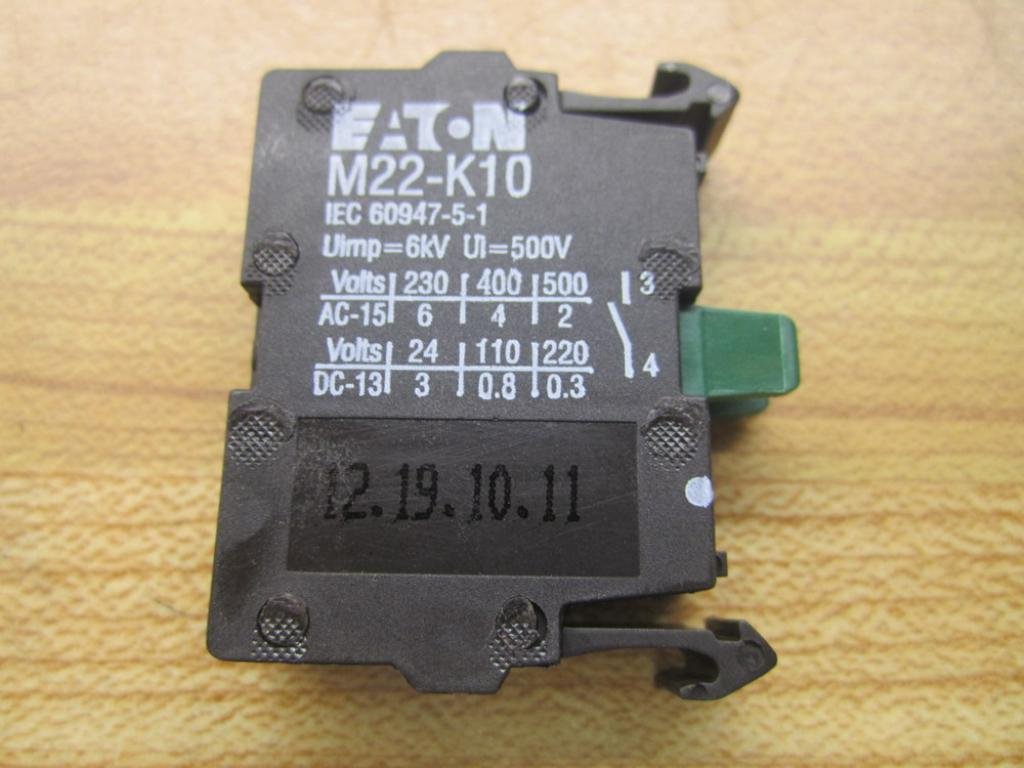 Eaton / Control Automation M22-K10 Accessory, Contact Block, No Contact Configuration, Screw Terminal